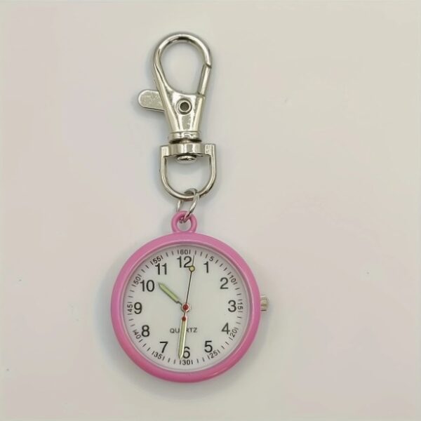 Kwarts Zakhorloge Sleutelhanger – Lichtgevend, Handig & Personaliseerbaar! ✨